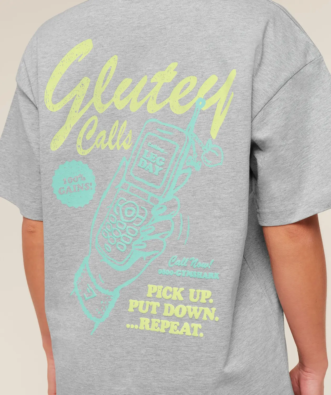 Glutey Calls Graphic T-Shirt Oversized Fit - Image 5