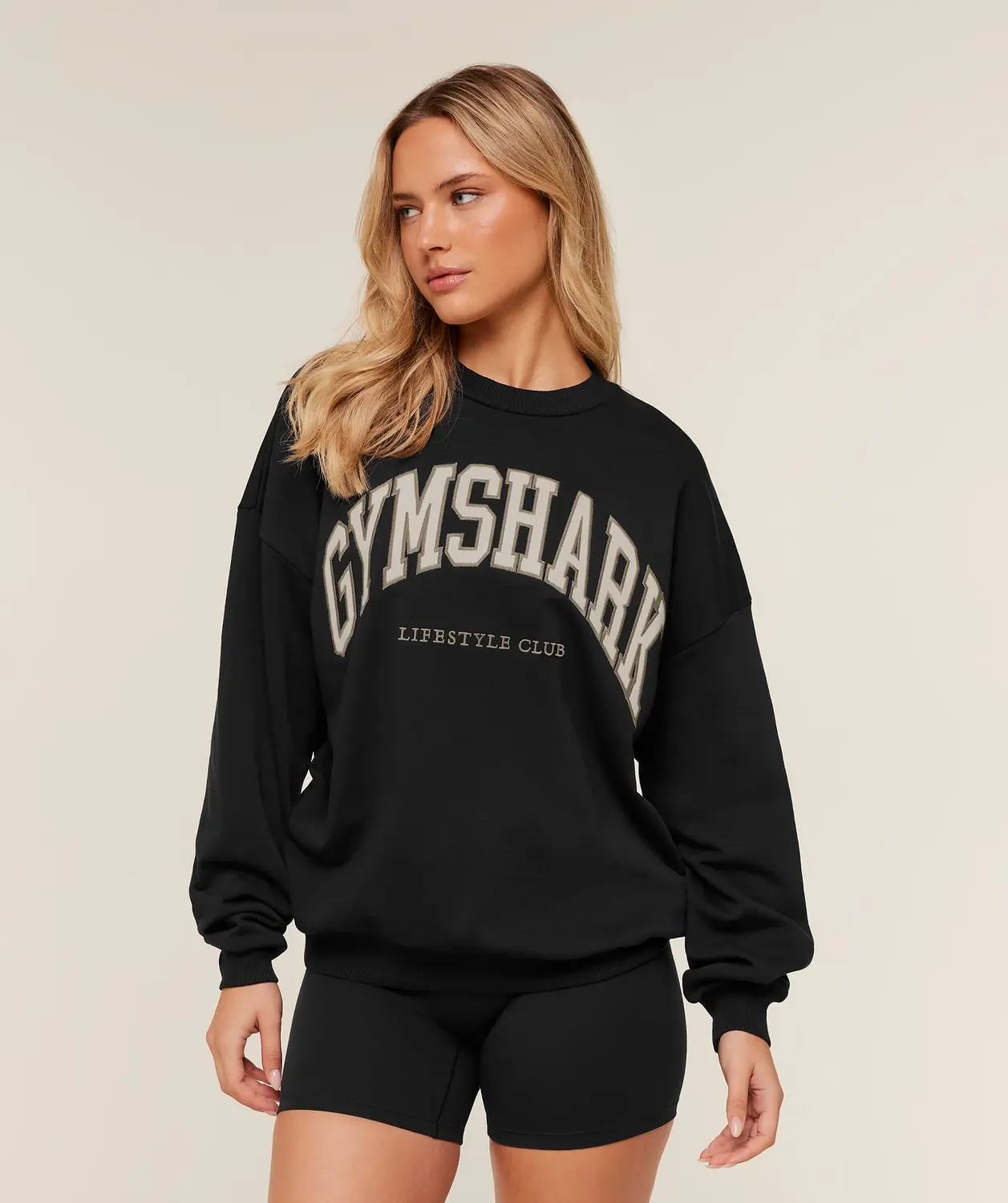 Collegiate Graphic Crew Neck Pullover Oversized Fit