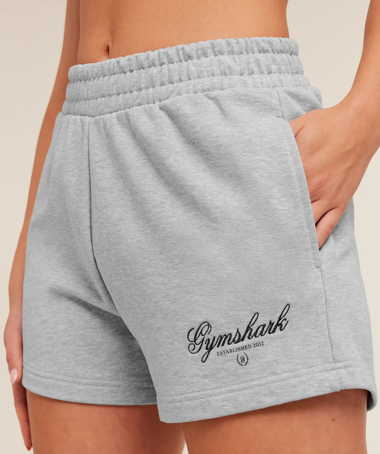 Script Embroidery Shorts Oversized Fit - Image 5