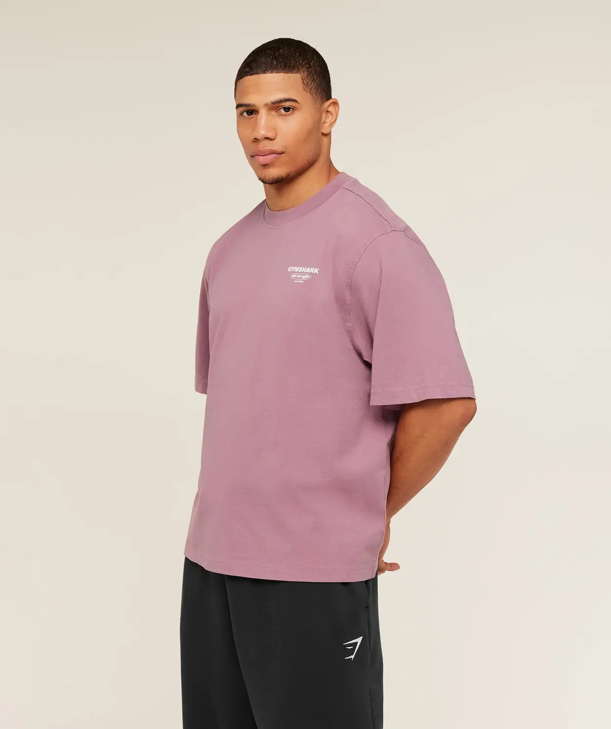 Strength Stars Washed Graphic T-Shirt Oversized Fit - Image 3