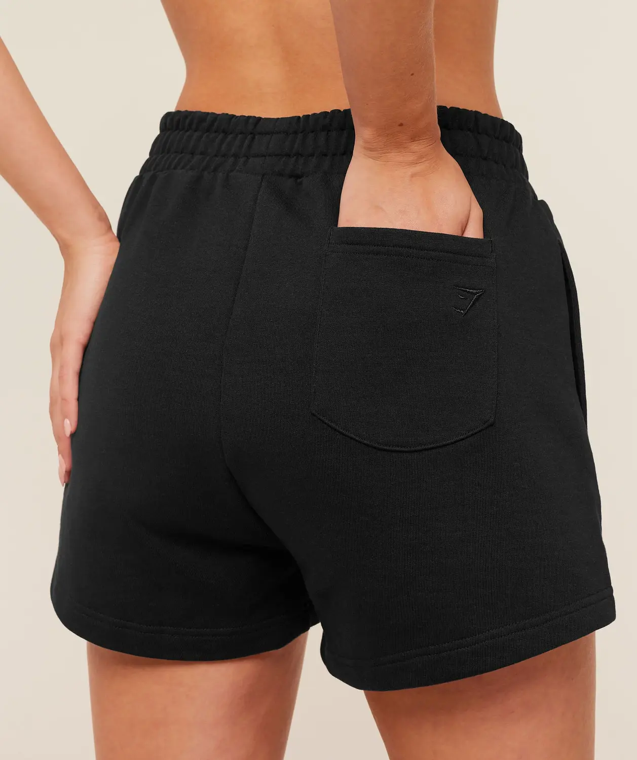 Script Embroidery Shorts Oversized Fit - Image 6