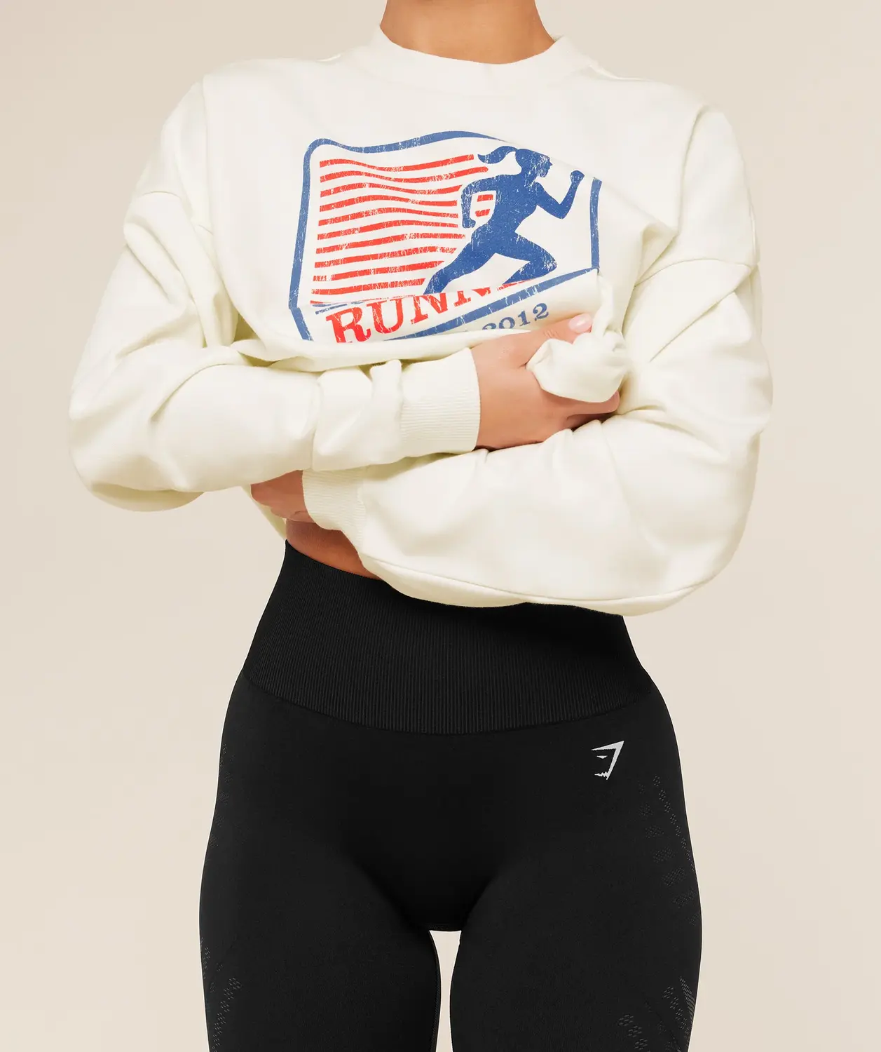 Run Club Graphic Sweatshirt Oversized Fit - Image 6