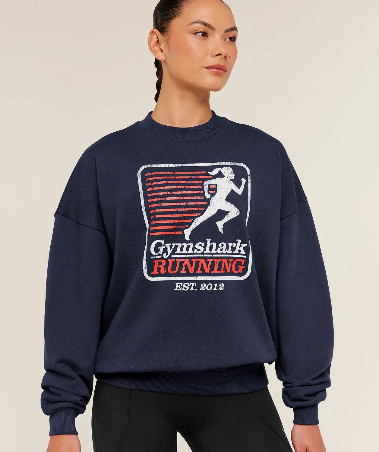 Run Club Graphic Sweatshirt Oversized Fit - Image 5