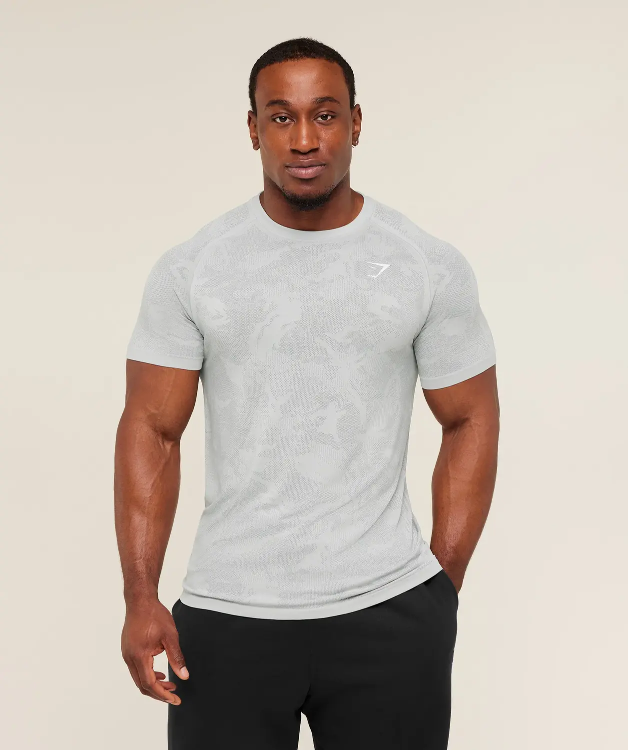 Geo Seamless T-Shirt Slim Fit - Image 4