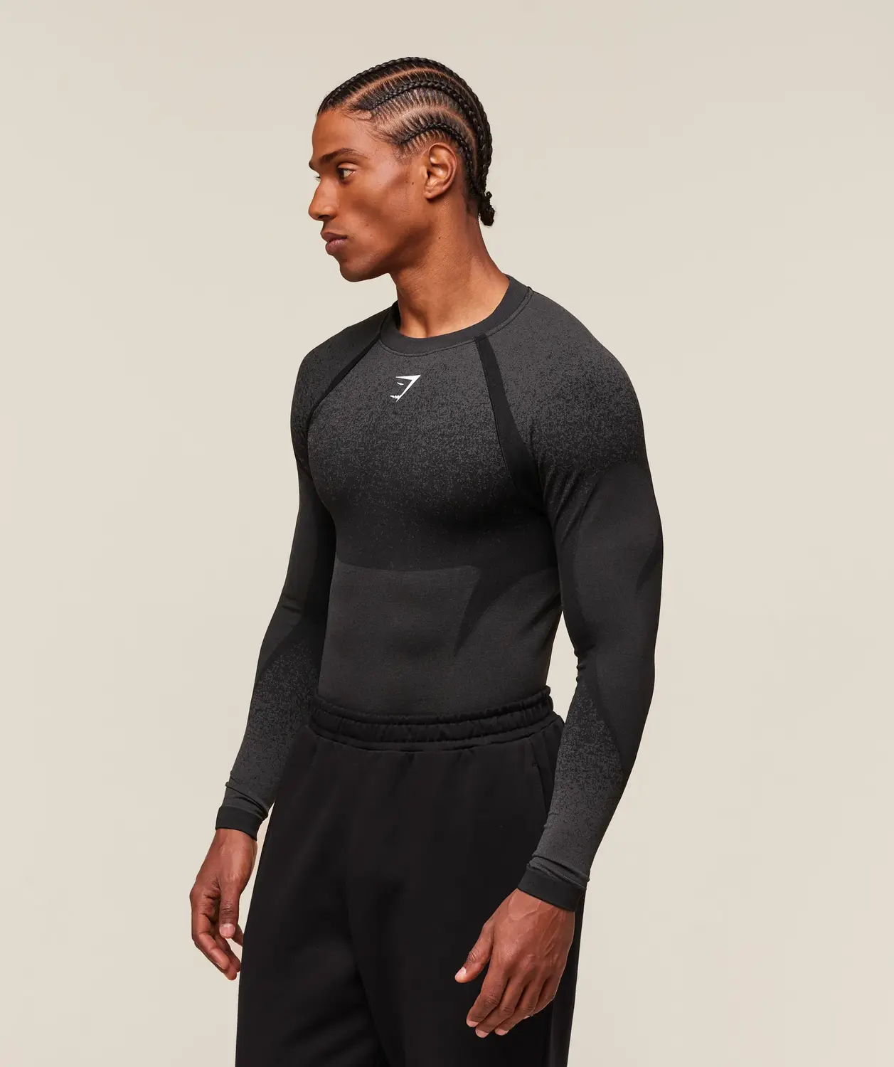 Shadow Seamless Long Sleeve T-Shirt Muscle Fit - Image 3