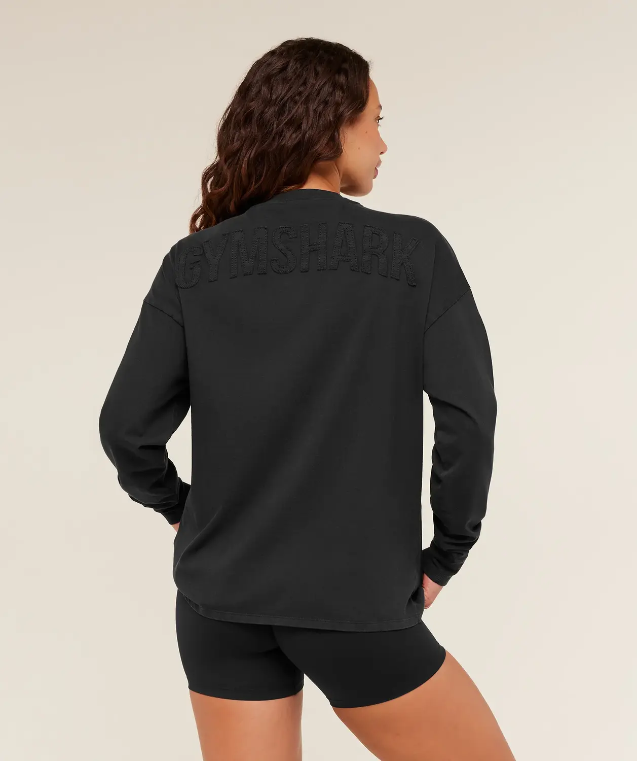 Power Washed Long Sleeve Top Oversized Fit