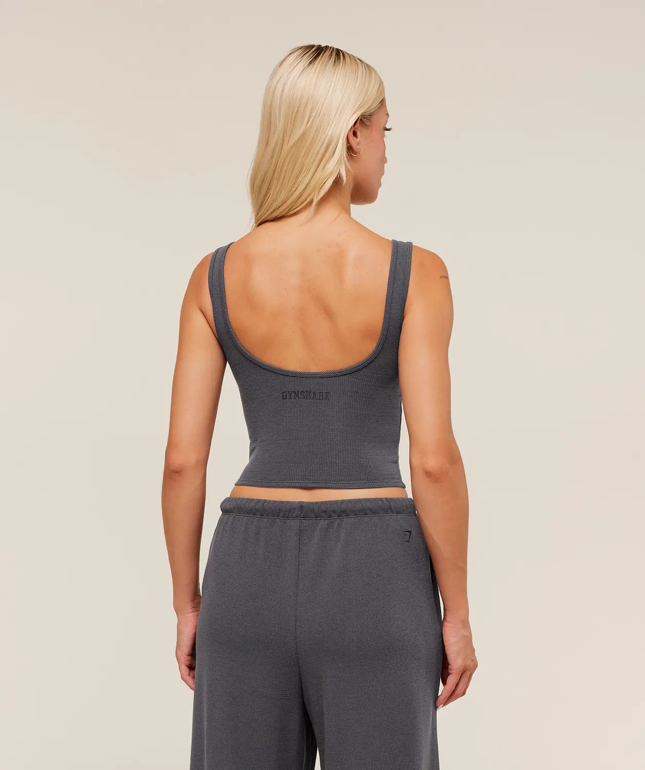 Waffle Cropped Tank - Image 2