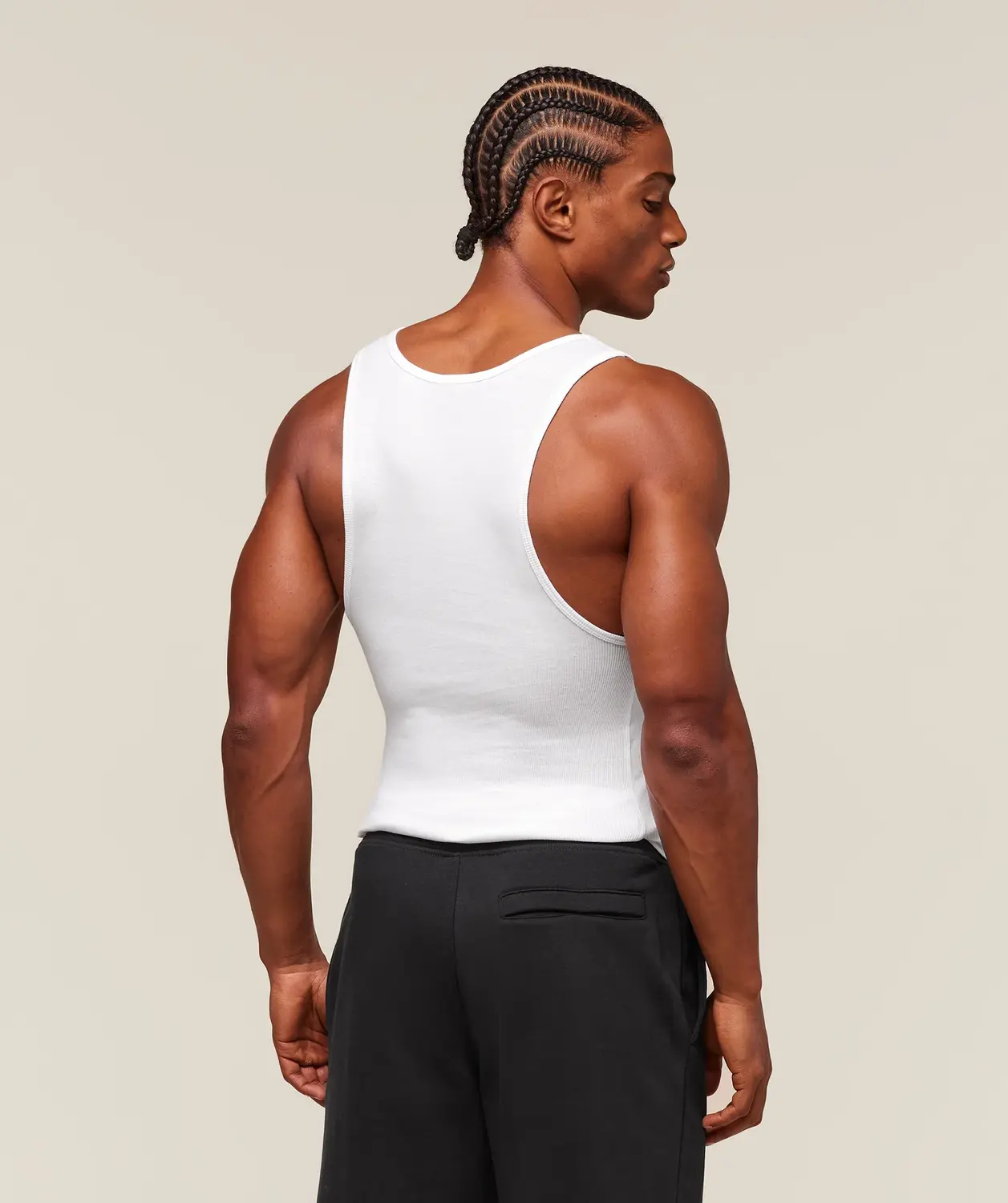 Ribbed Tank 1Pk Muscle Fit - Image 3