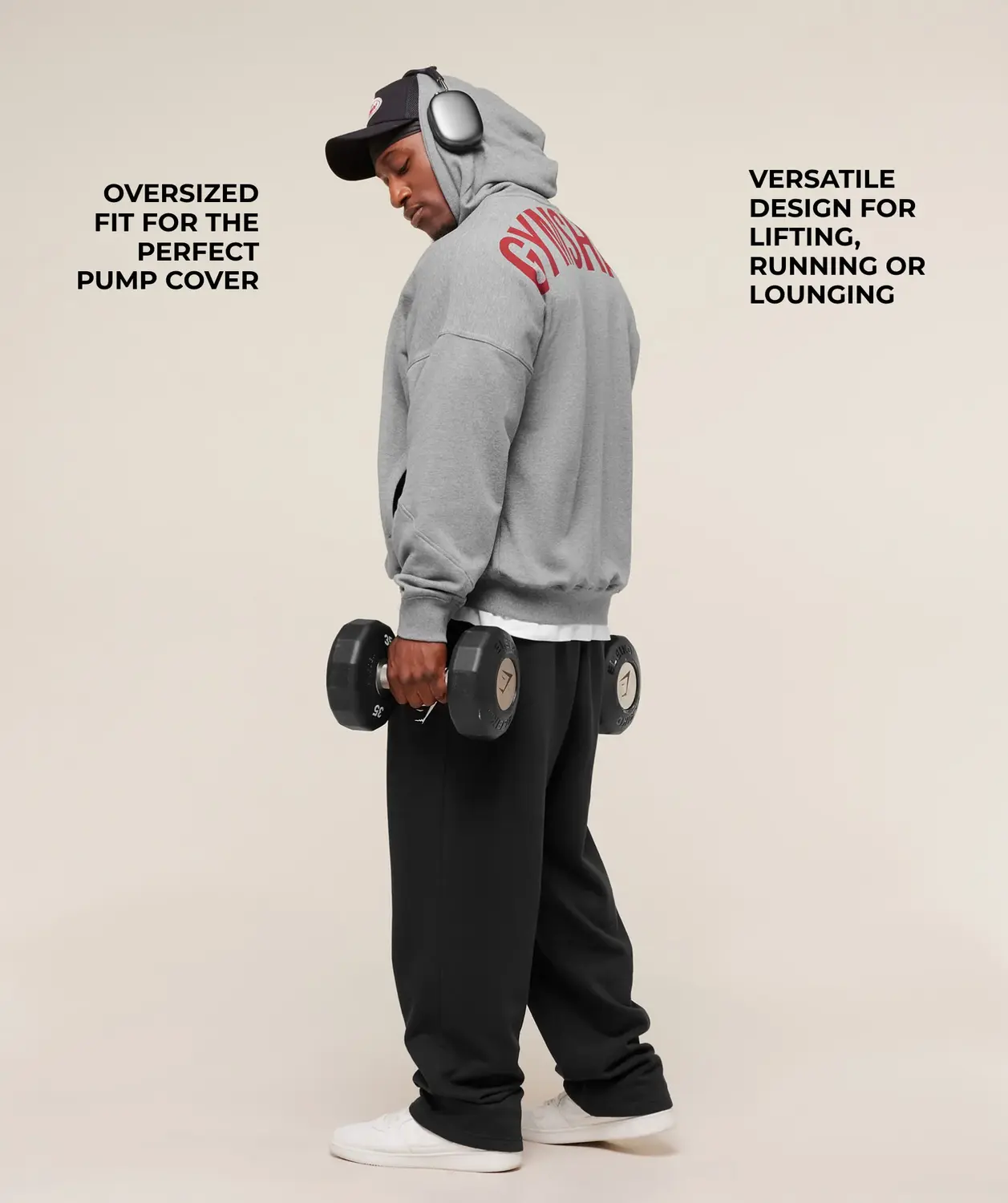 Power Zip Up Hoodie Oversized Fit - Image 2