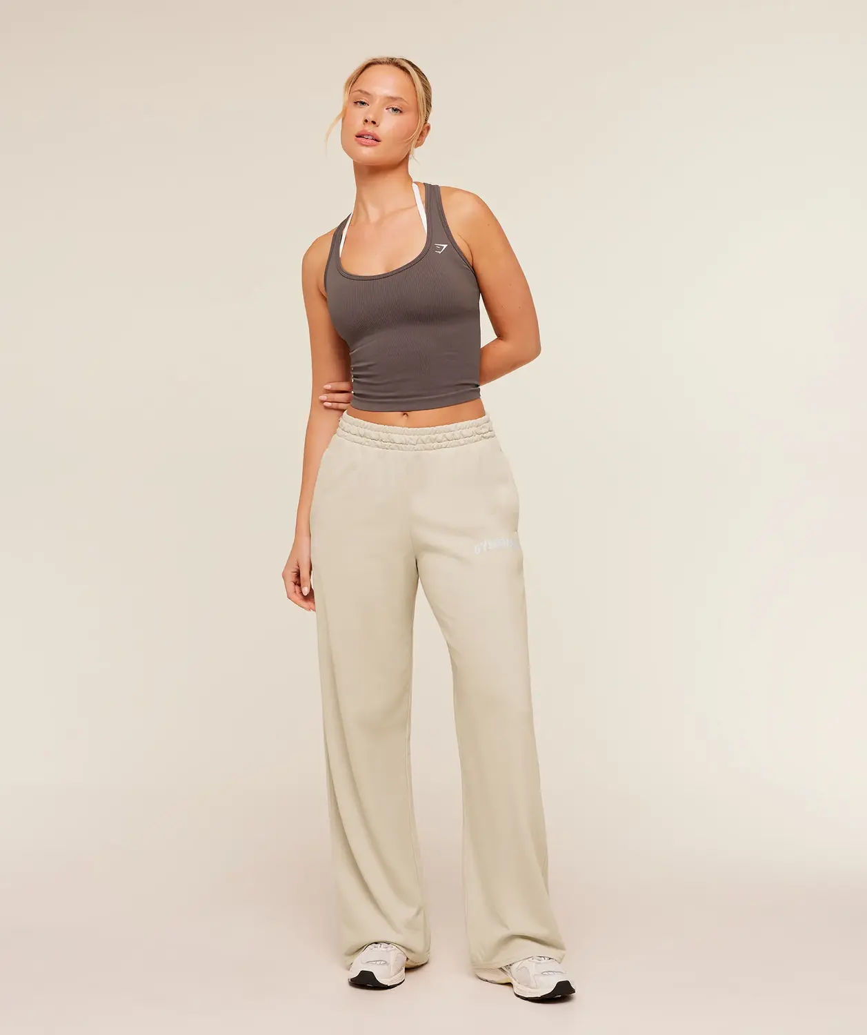 Chainstitch Graphic Wide Leg Joggers Oversized Fit - Image 4