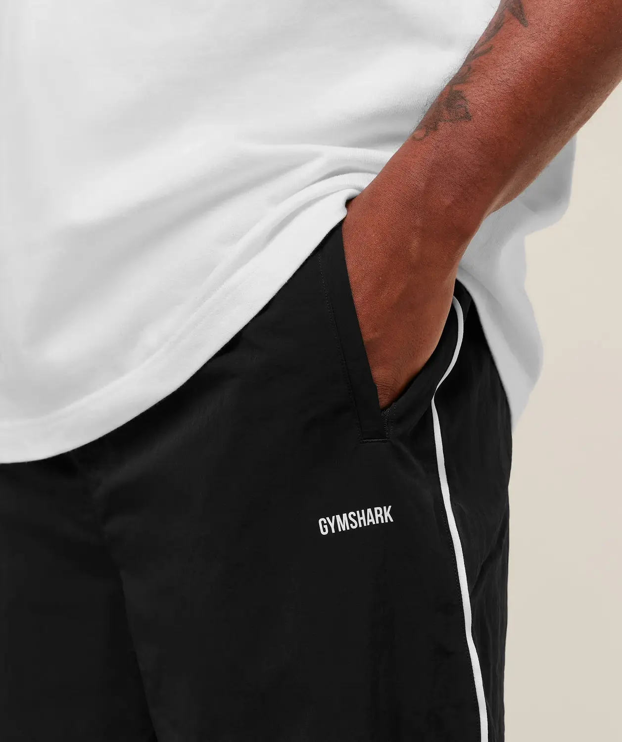 Retro Shell Track Pants Oversized Fit - Image 4
