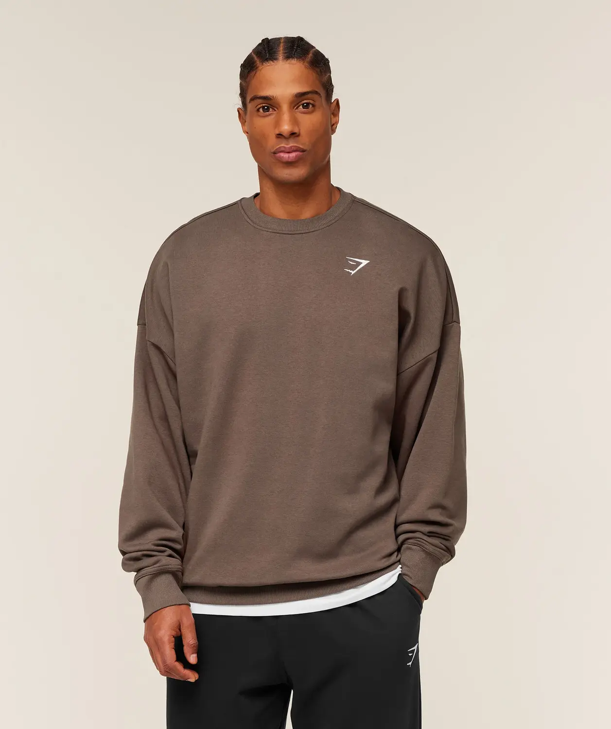 Oversized Crest Crew Oversized Fit