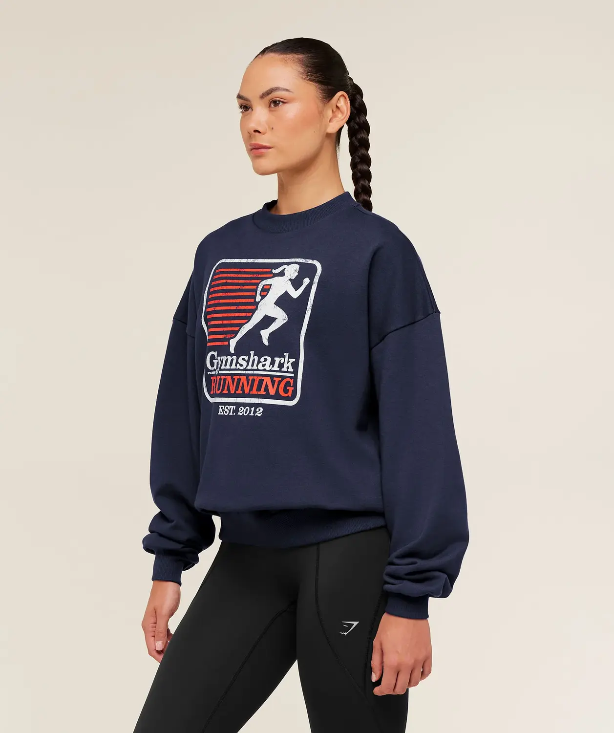 Run Club Graphic Sweatshirt Oversized Fit - Image 3