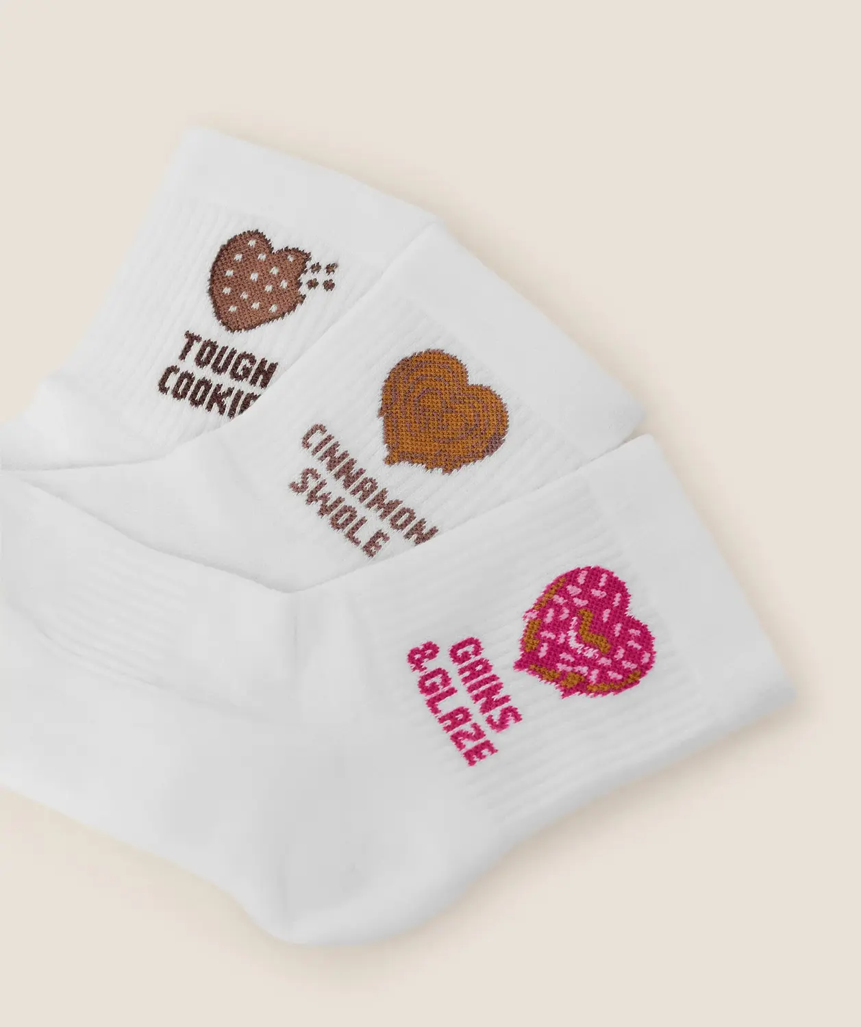 Sweet Treat Graphic Midi Socks 3Pk - Image 2