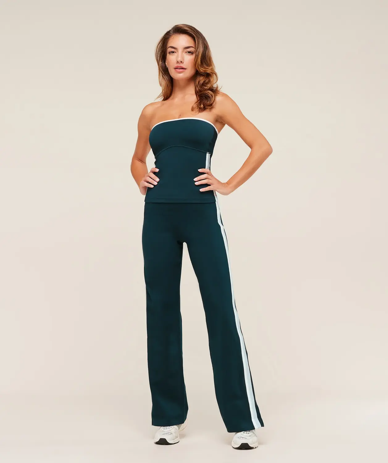 Piping Wide Leg Pants - Image 4