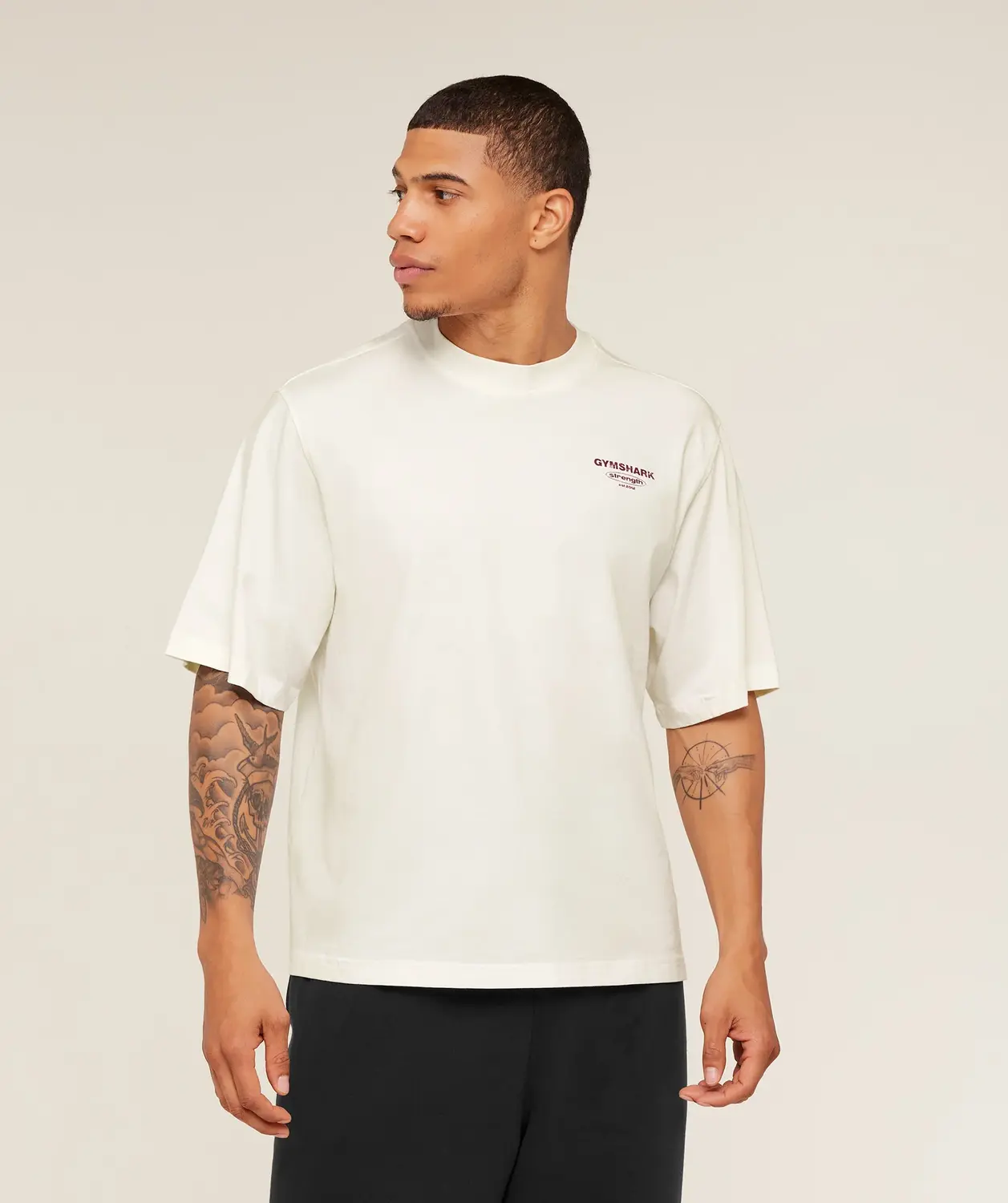 Strength Stars Washed Graphic T-Shirt Oversized Fit - Image 2