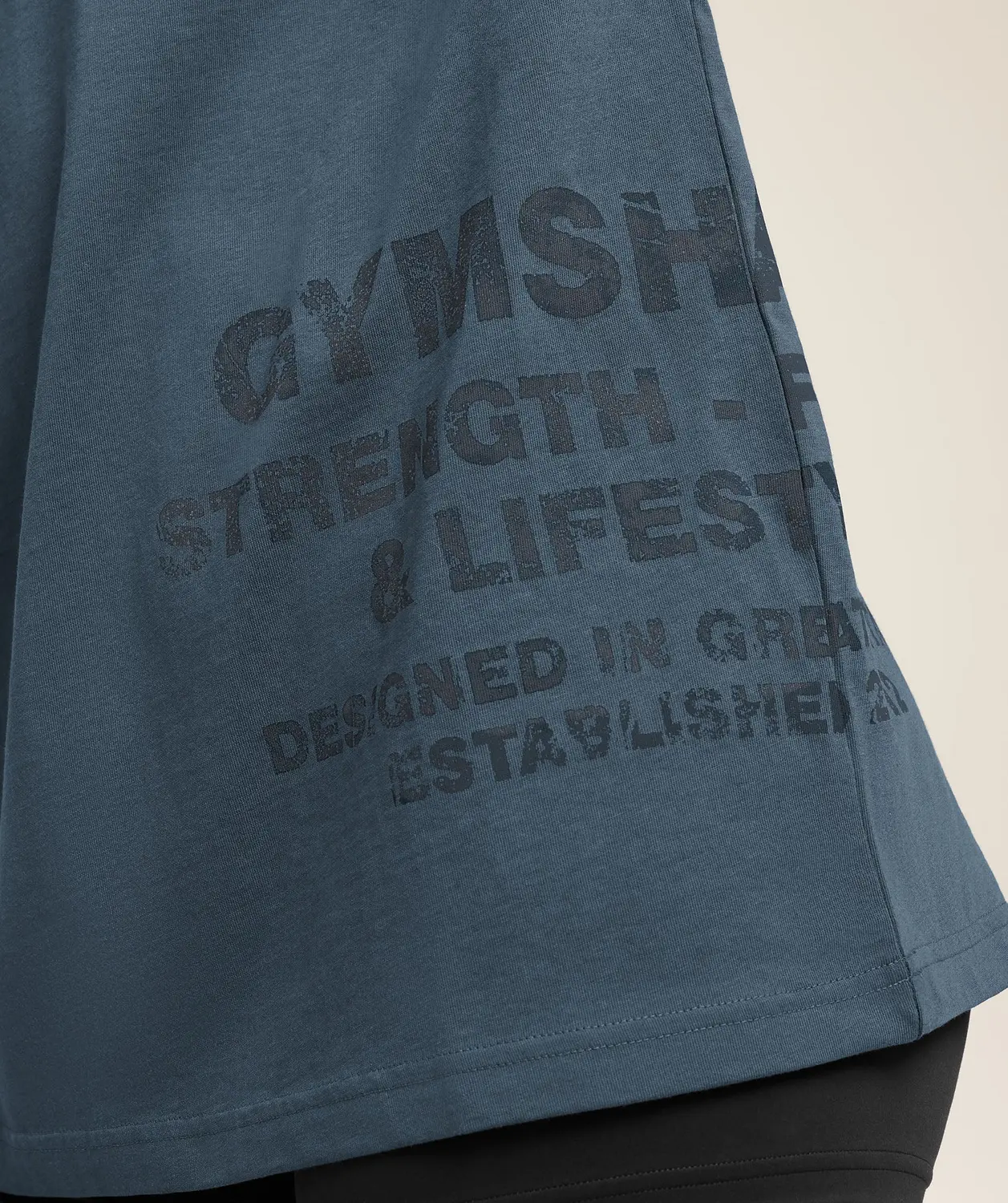 Stacked Graphic Short Sleeve T-Shirt Oversized Fit - Image 5