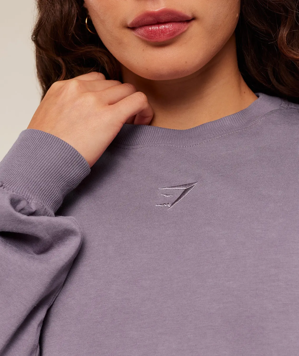 Power Washed Long Sleeve Top Oversized Fit - Image 6