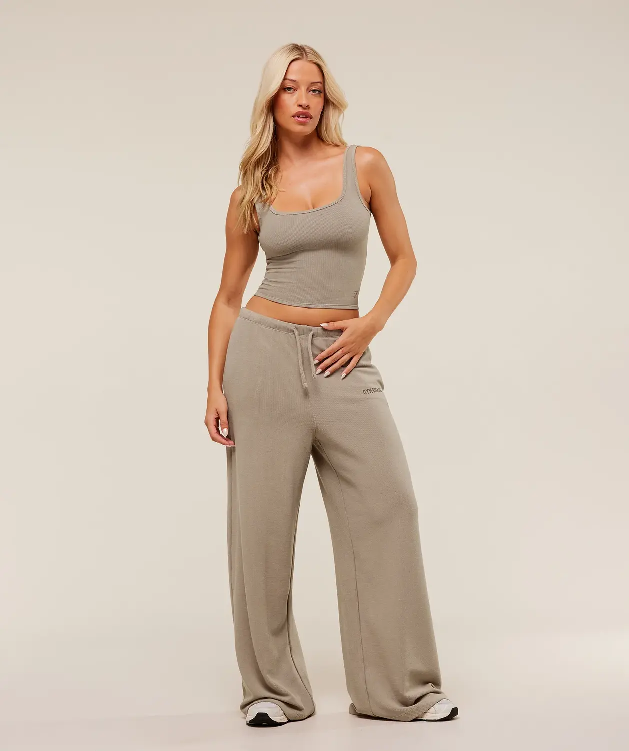 Waffle Cropped Tank - Image 4