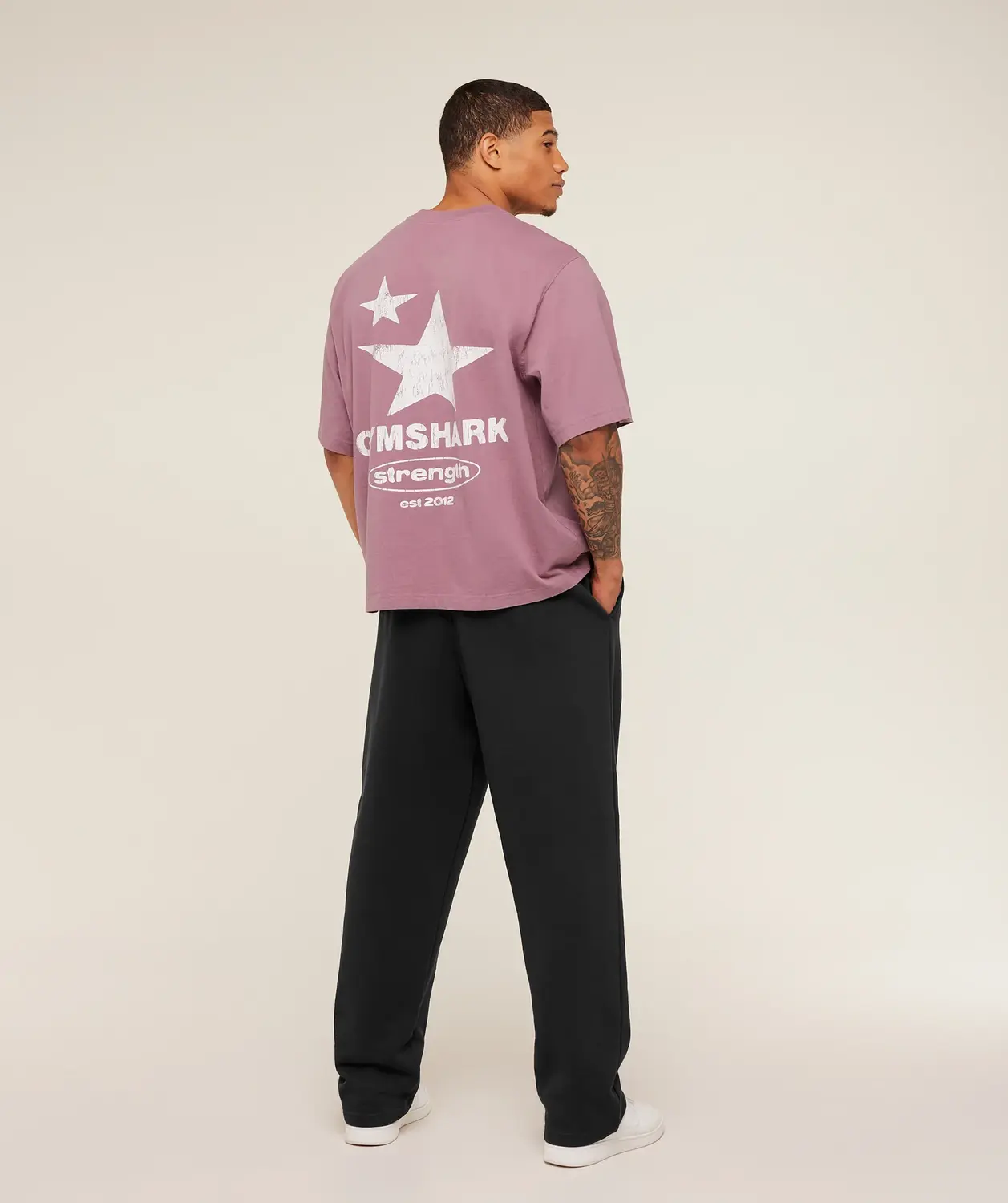 Strength Stars Washed Graphic T-Shirt Oversized Fit - Image 6