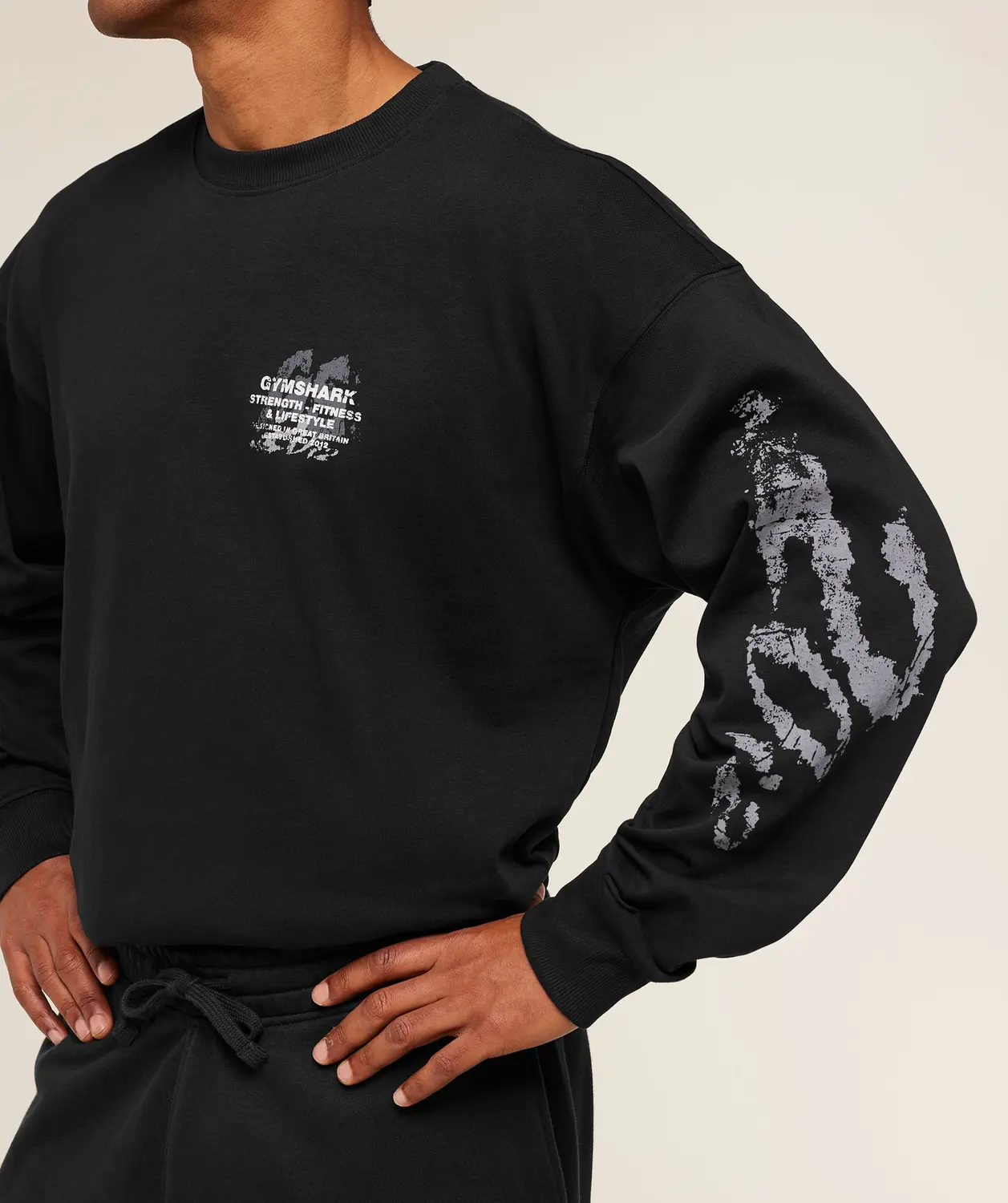 Strength Fitness & Lifestyle Long Sleeve T-Shirt Oversized Fit - Image 8