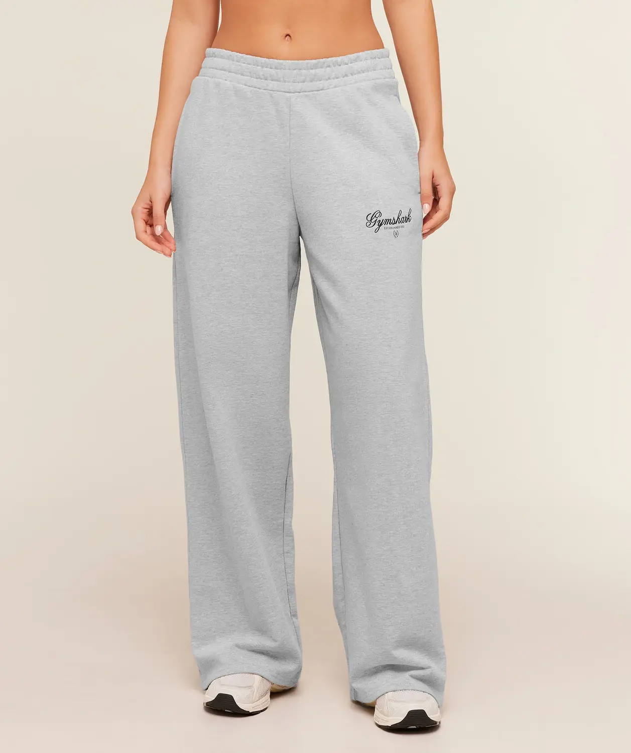 Script Embroidery Joggers Oversized Fit