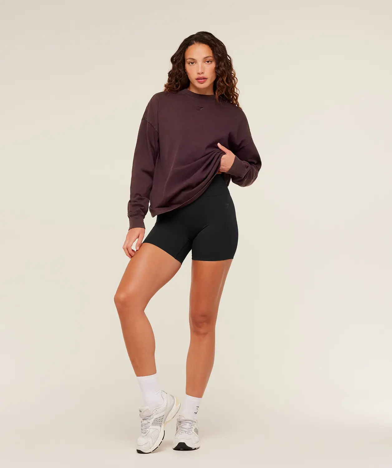 Power Washed Long Sleeve Top Oversized Fit - Image 6