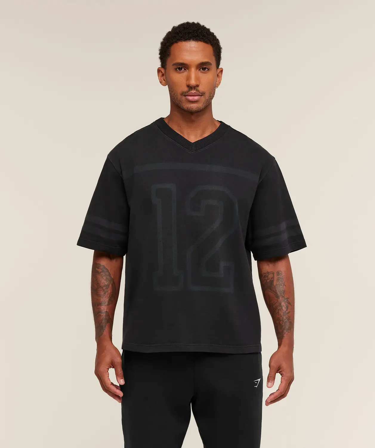 Collegiate Washed Jersey T-Shirt Oversized Fit