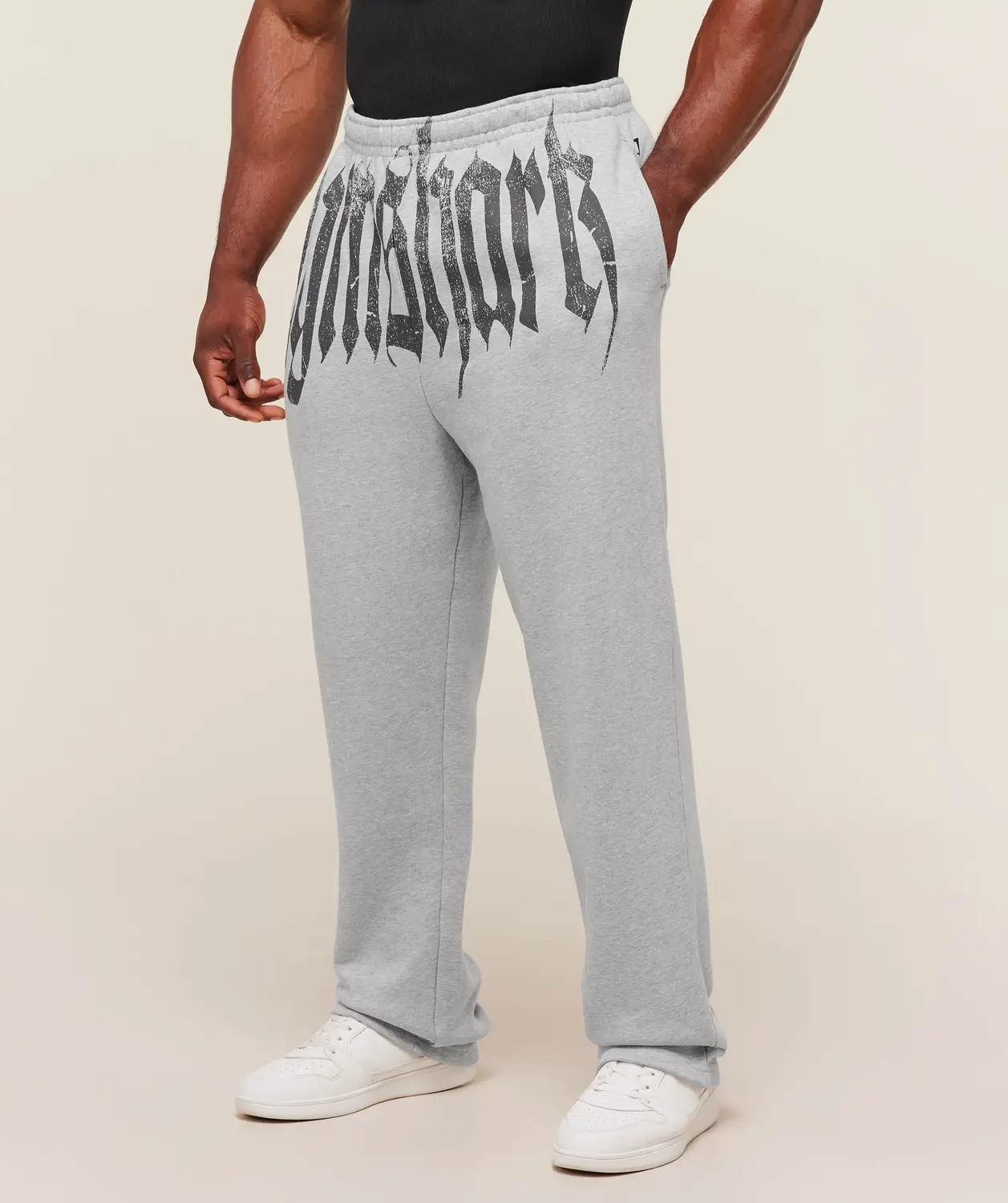 Fade Graphic Straight Leg Joggers Oversized Fit - Image 3