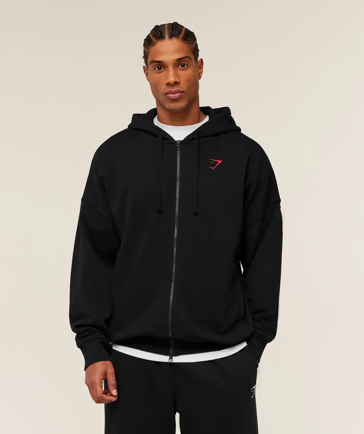 Power Zip Up Hoodie Oversized Fit - Image 2