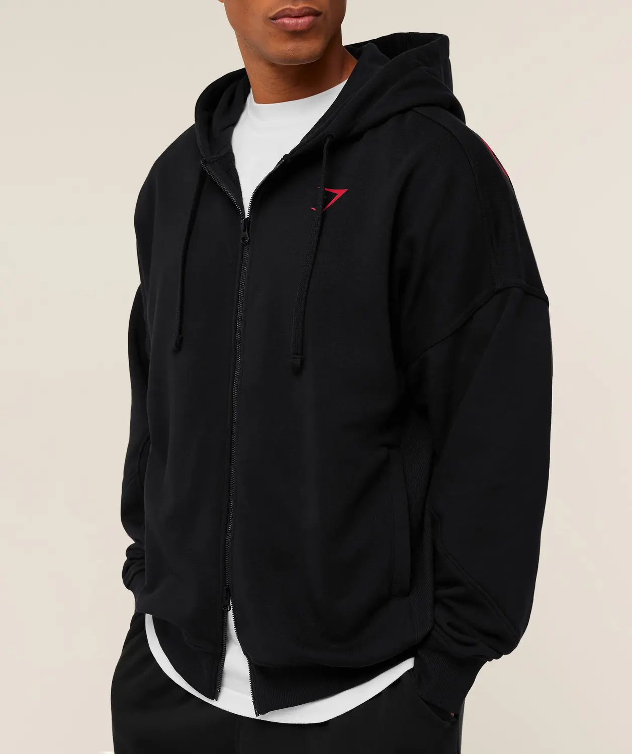 Power Zip Up Hoodie Oversized Fit - Image 6