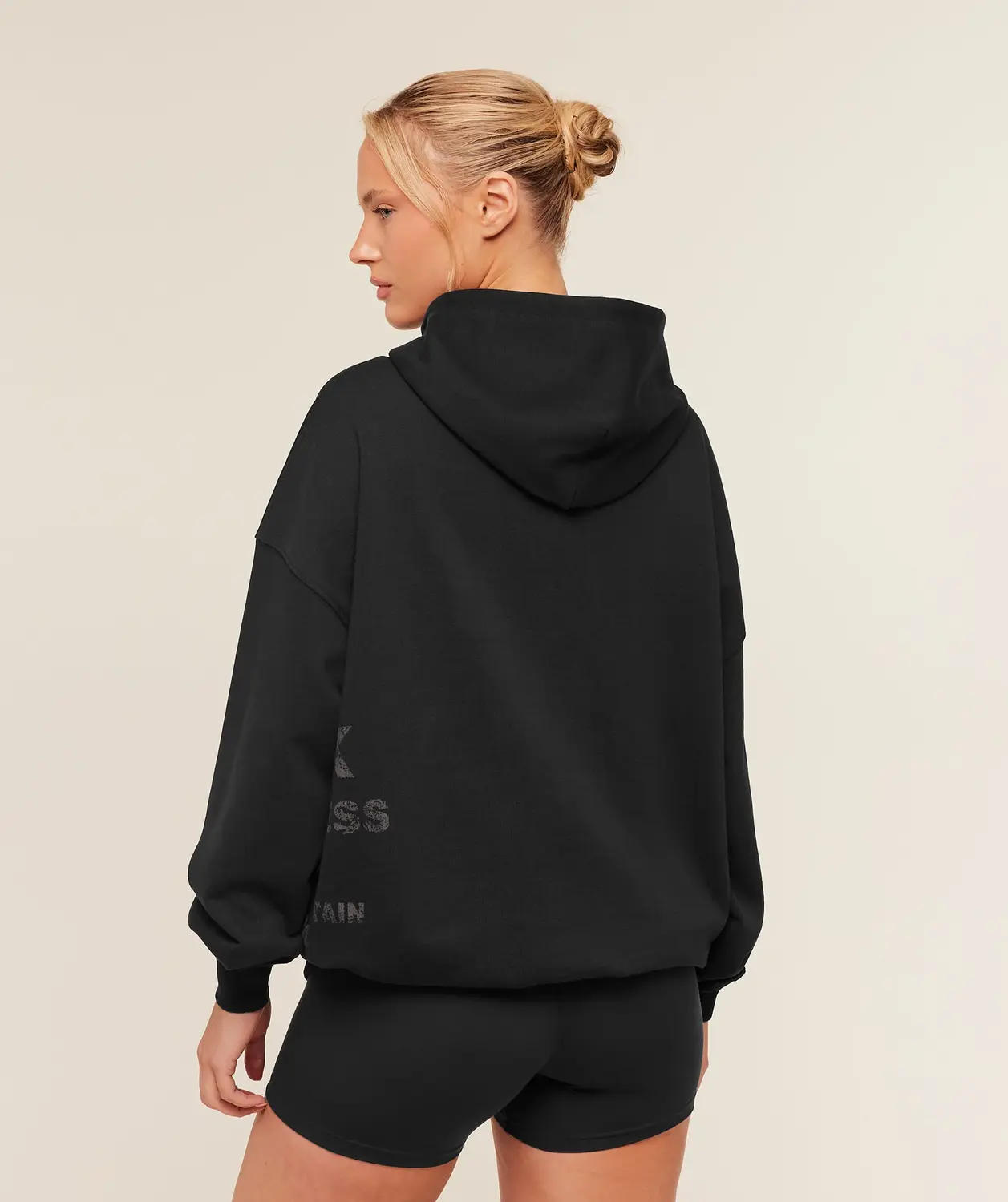 Stacked Graphic Hoodie Oversized Fit - Image 2