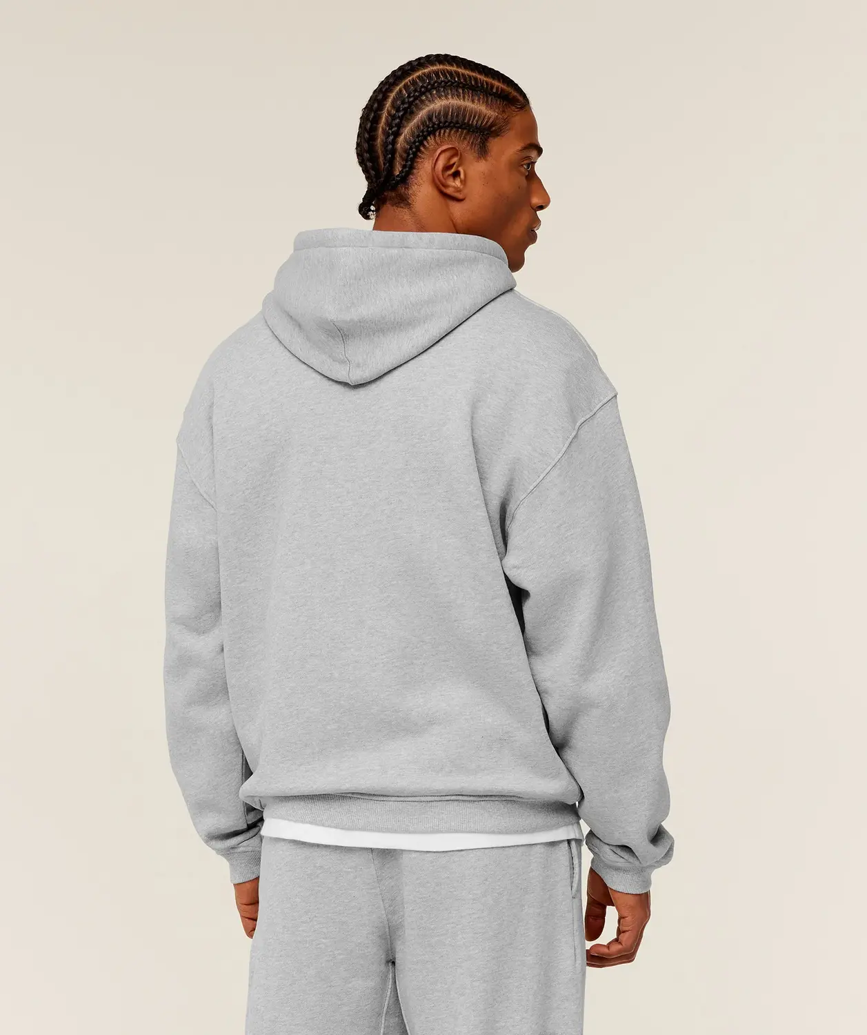 Fade Graphic Zip Through Hoodie Oversized Fit - Image 2