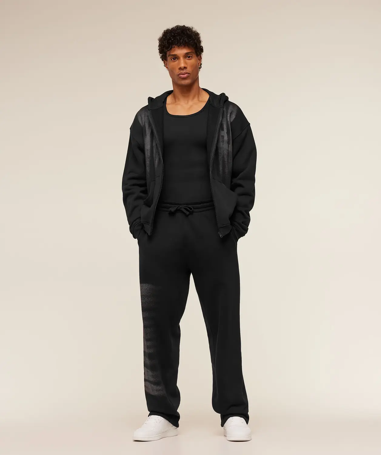 Fade Graphic Straight Leg Pants Oversized Fit - Image 5