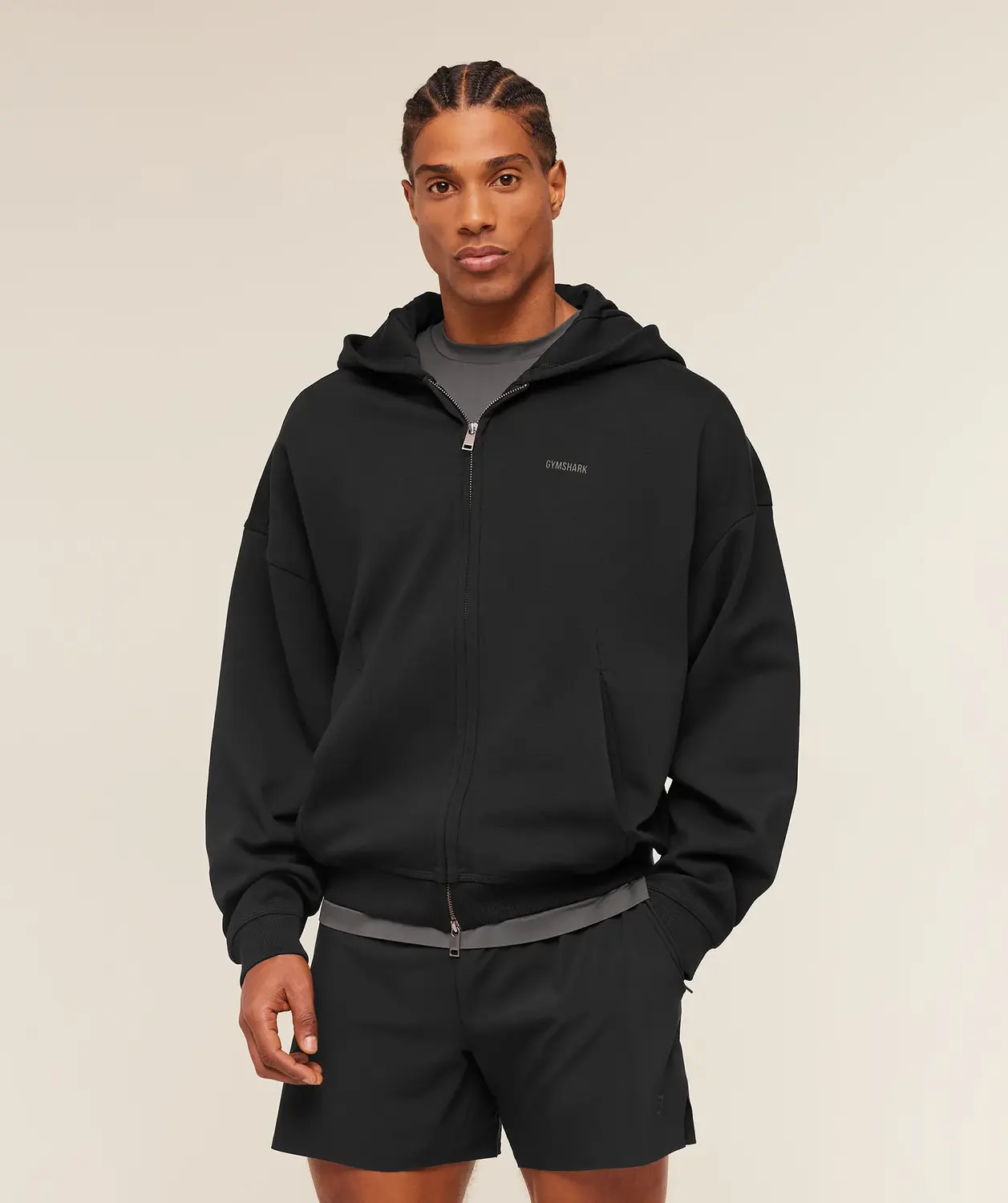 Evolve Lightweight Zip Through Hoodie Oversized Fit