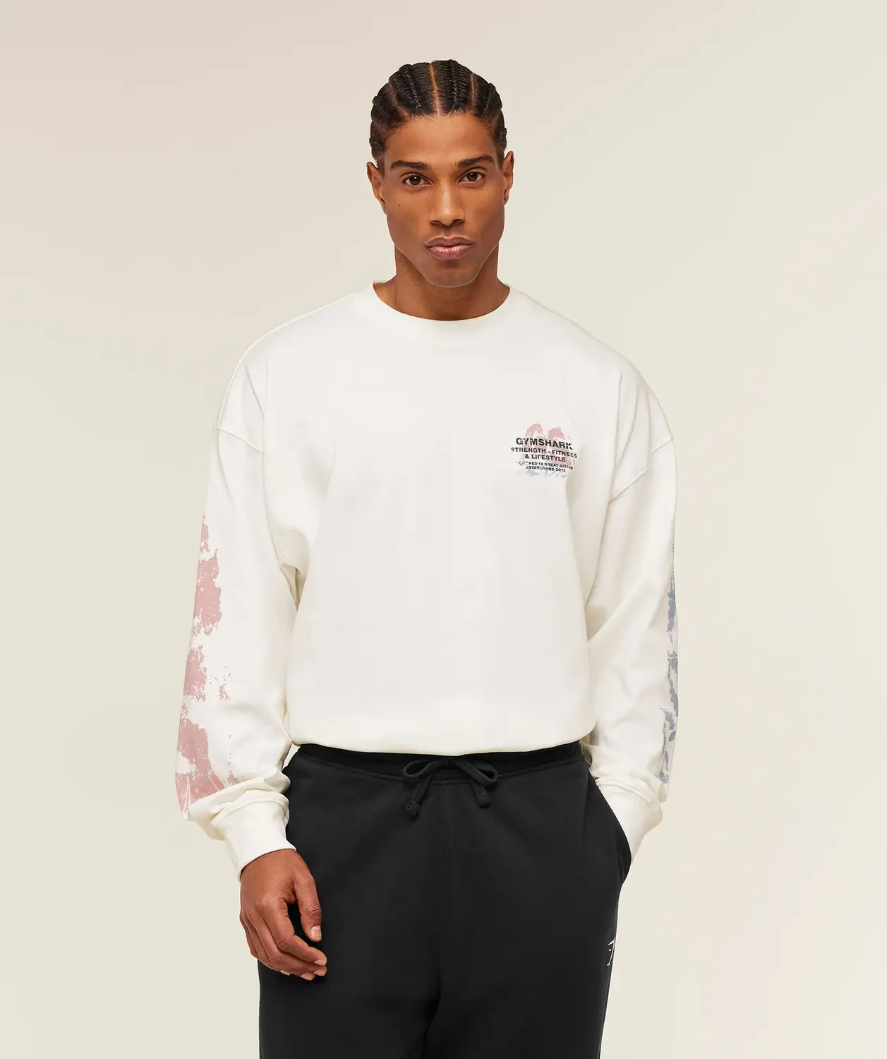 Strength Fitness & Lifestyle Long Sleeve T-Shirt Oversized Fit - Image 2