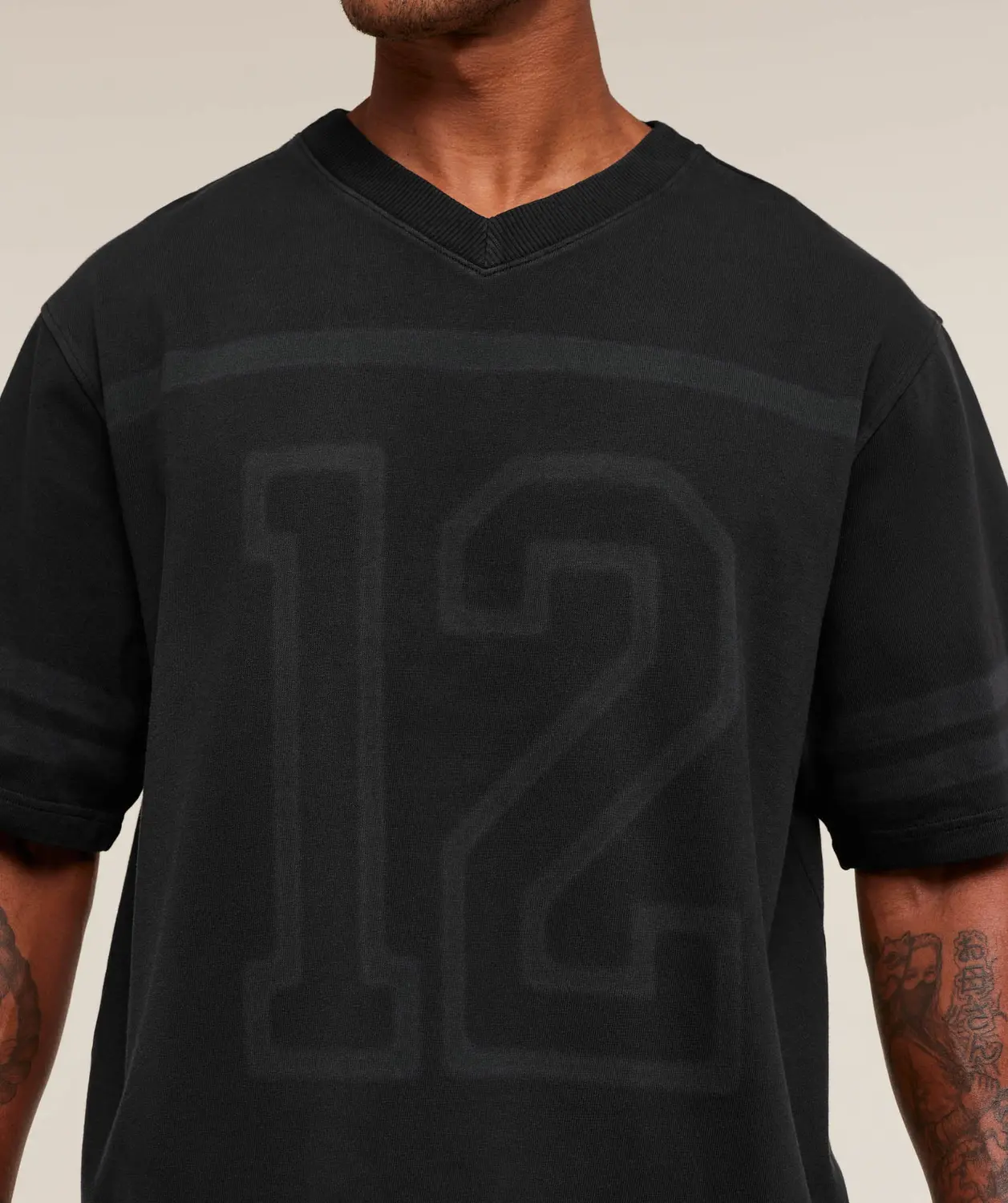 Collegiate Washed Jersey T-Shirt Oversized Fit - Image 6