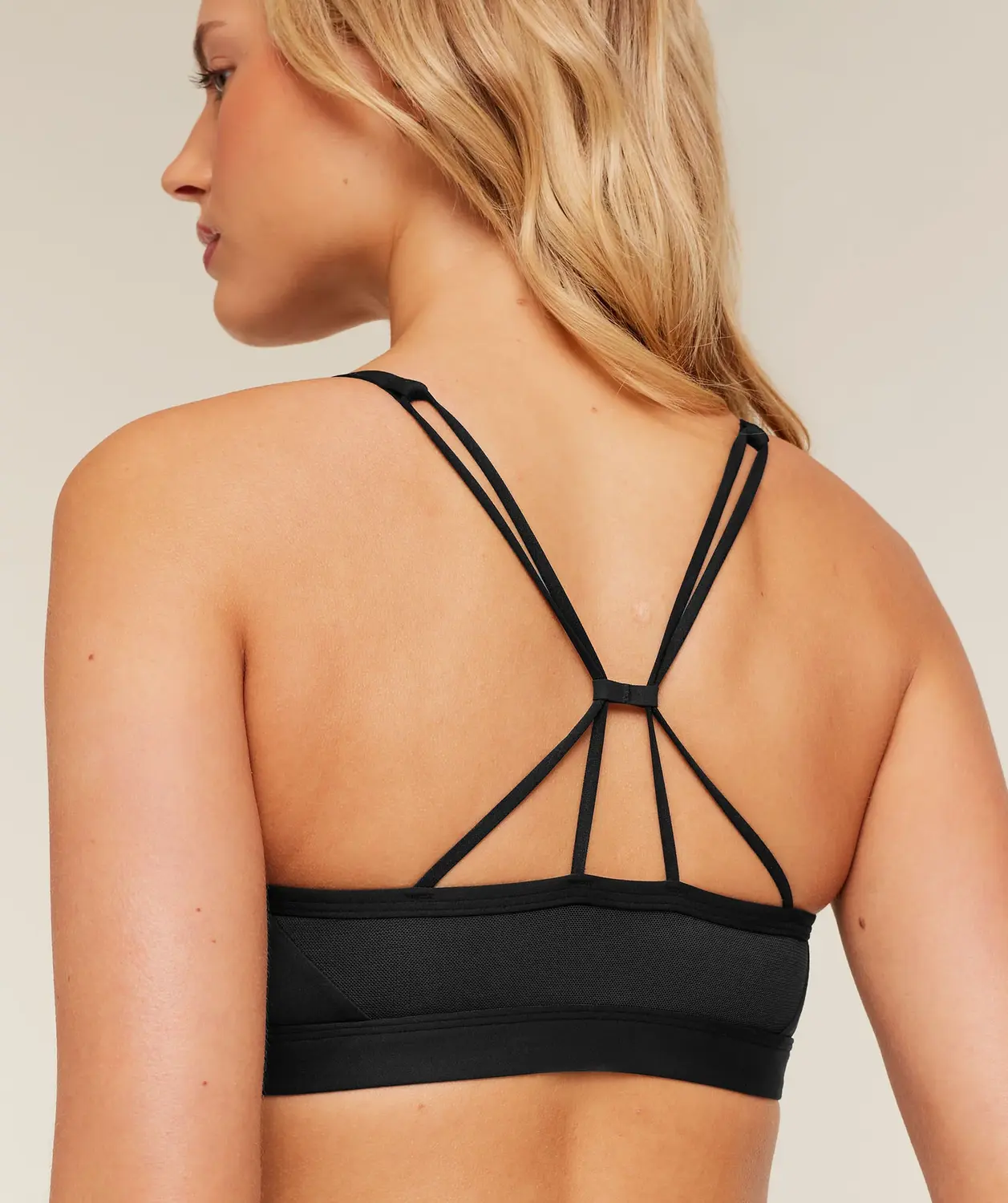 Ruched Strappy Sports Bra Light Support - Image 5