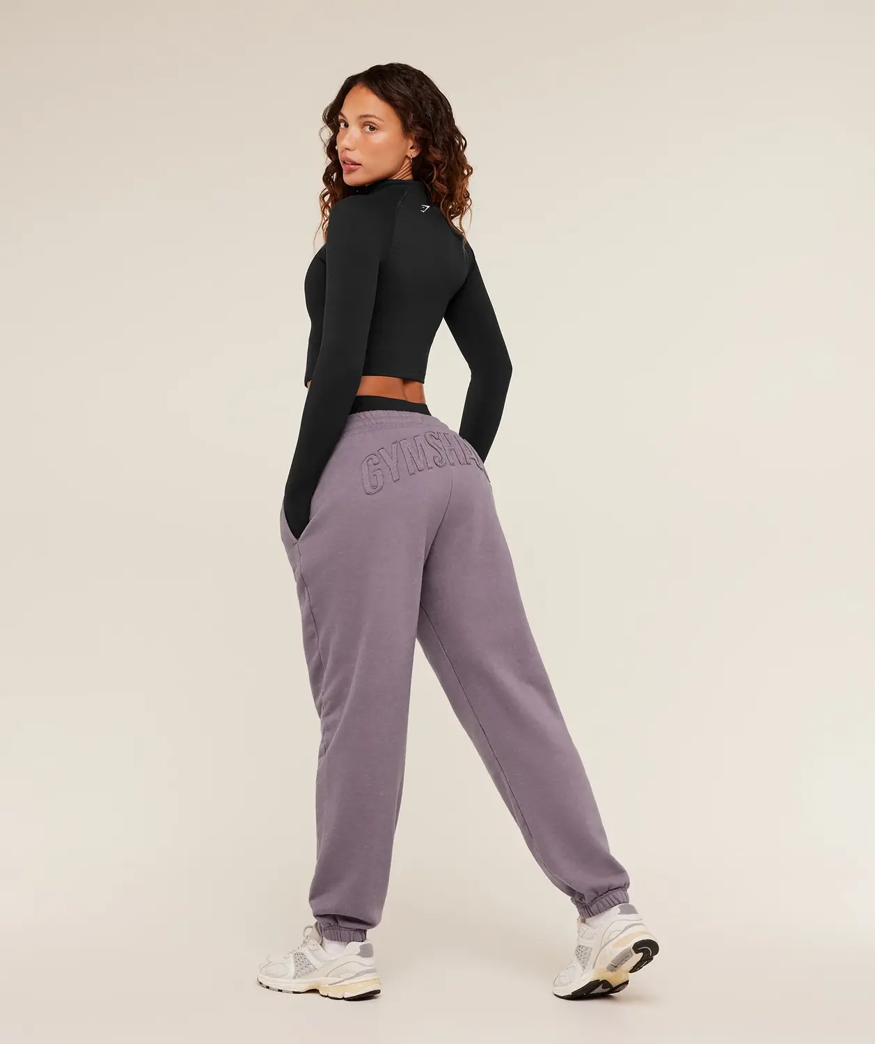 Power Washed Cuff Joggers Oversized Fit - Image 6