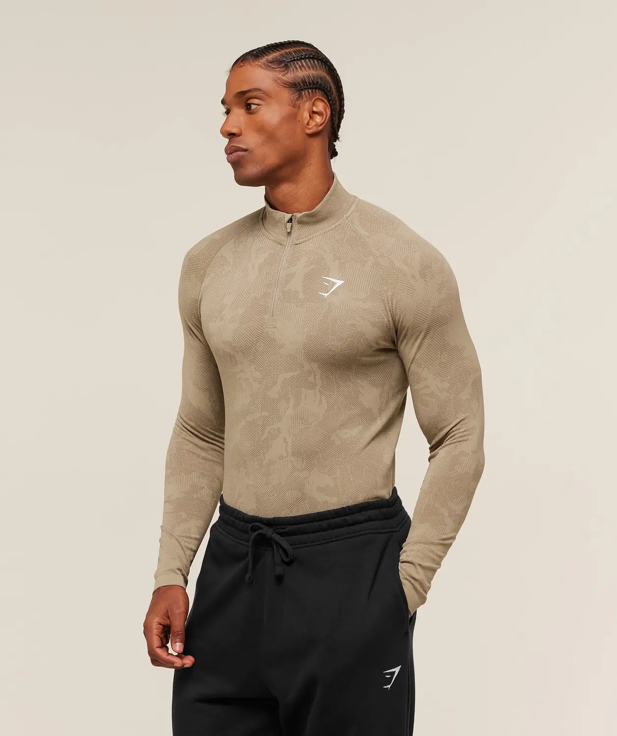 Geo Seamless 1/4 Zip Slim Fit - Image 3