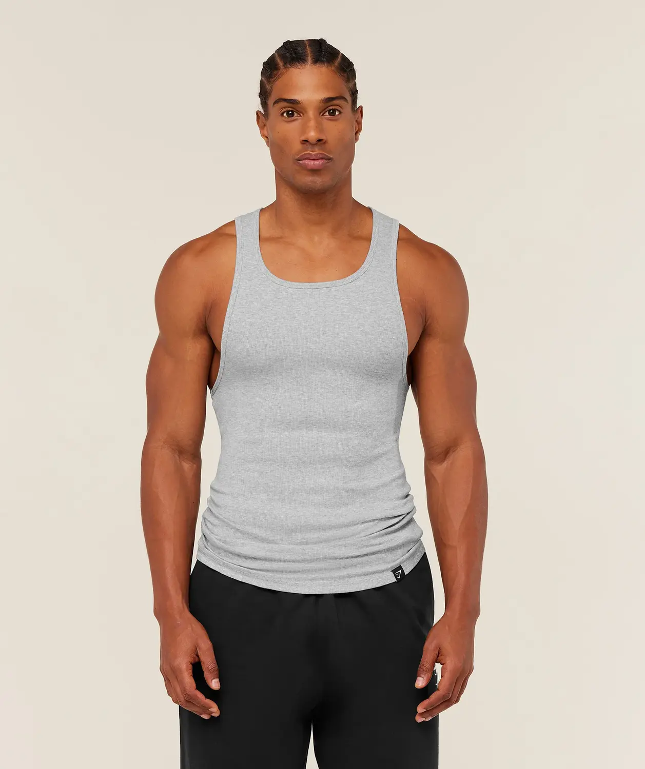 Ribbed Tank 1Pk Muscle Fit