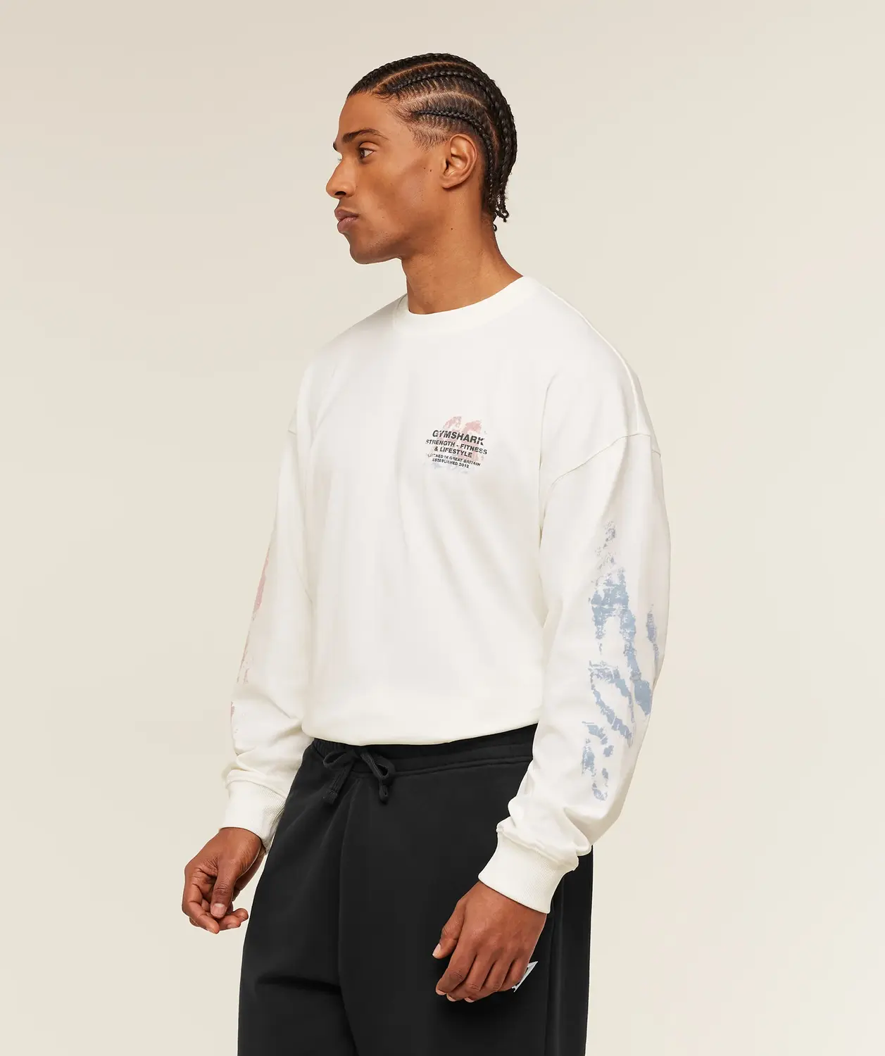 Strength Fitness & Lifestyle Long Sleeve T-Shirt Oversized Fit - Image 3