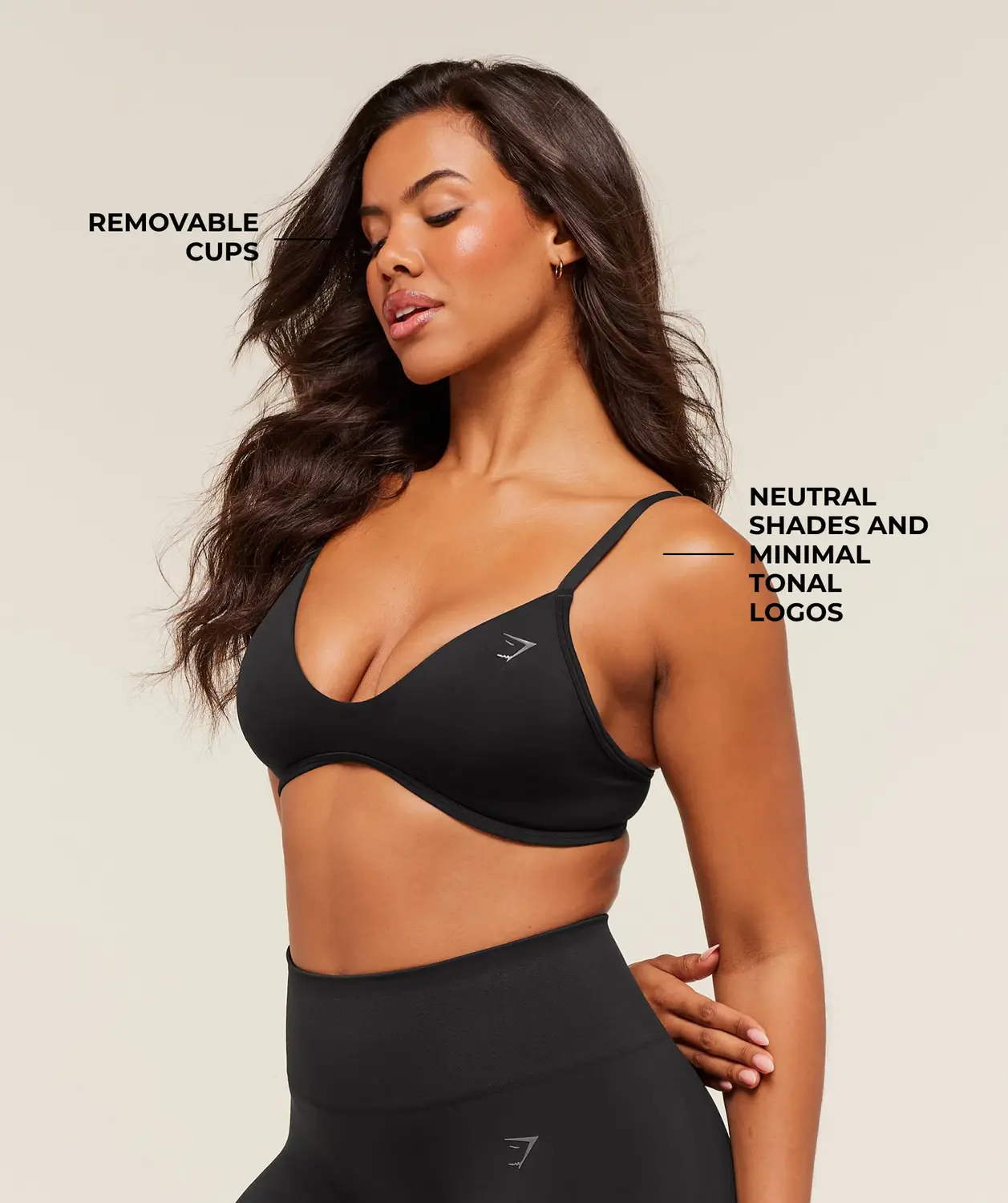 Soft Sculpt V-Neck Sports Bra Light Support - Image 2