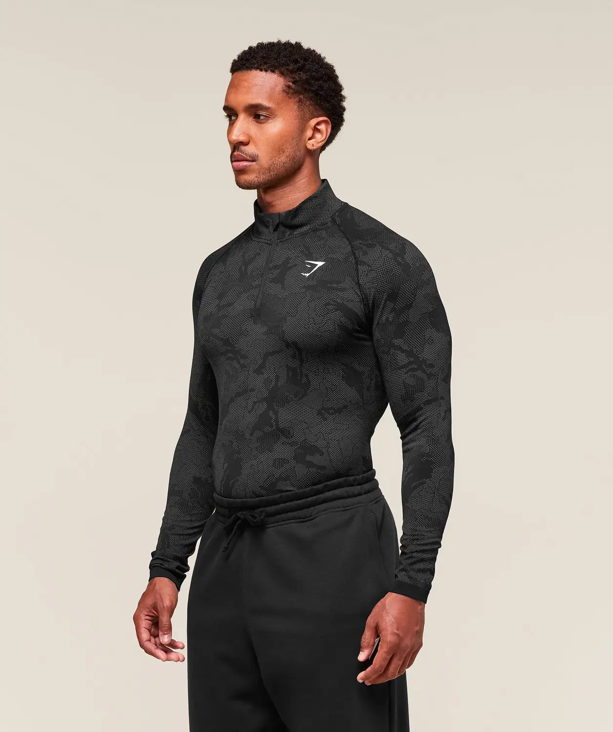 Geo Seamless 1/4 Zip Slim Fit - Image 3